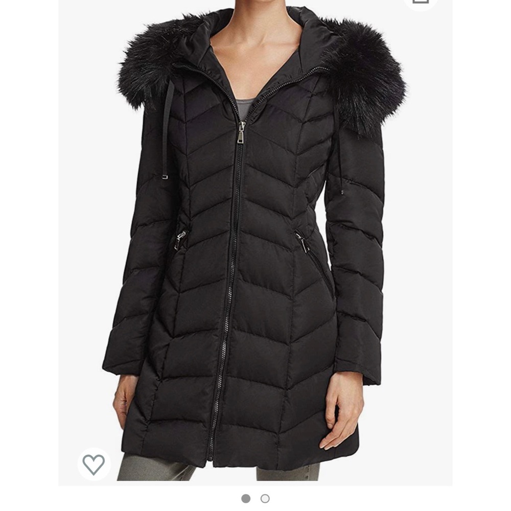 Tahari Black Down Coat - Brand New